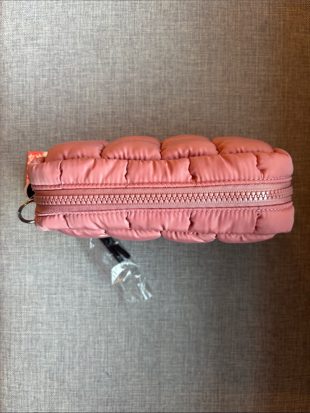 Free People Movement Quilted Cosmetic Bag, Ballet Slipper Peach, NWT - Picture 3 of 3